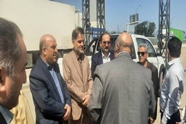 بازدید مشترک کارشناسان استانداری و معاونت بهداشتی از پایانه های مرزی آستارا